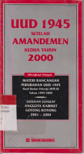 UUD 1945 setelah amandemen kedua tahun 2000