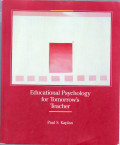 Educational psychology for tomorrow's teacher