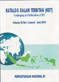 Katalog dalam terbitan (KDT) = cataloging in publication (CIP)