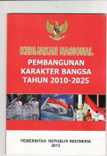 Kebijakan nasional pembangunan karakter bangsa tahun 2010-2025