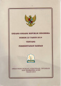 Undang-undang Republik Indonesia: nomor 23 tahun 2014 tentang pemerintah daerah