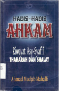 Hadis-hadis ahkam riwayat Asy-Syafi'i thaharah dan shalat