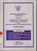 Undang-undang RI nomor 10 tentang pembentukan peraturan perundang-undangan dan pedoman umum tata naskah dinas tahun 2004