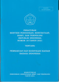 Peraturan menteri pendidikan, kebudayaan, riset, dan teknologi republik Indonesia nomor 18 tahun 2021 tentang pembakuan dan kodifikasi kaidah bahasa Indonesia
