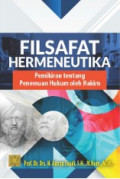Filsafat hermeneutika: pemikiran tentang penemuan hukum olah hakim