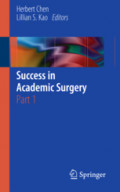 Success in Academic Surgery : Part 1