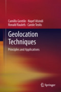Geolocation TechniquesPrinciples and Applications /