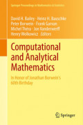 Computational and Analytical MathematicsIn Honor of Jonathan Borwein's 60th Birthday /
