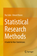 Statistical Research MethodsA Guide for Non-Statisticians /