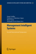 Management Intelligent SystemsSecond International Symposium /