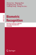 Biometric Recognition8th Chinese Conference, CCBR 2013, Jinan, China, November 16-17, 2013. Proceedings /