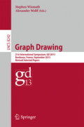 Graph Drawing21st International Symposium, GD 2013, Bordeaux, France, September 23-25, 2013, Revised Selected Papers /