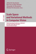 Scale Space and Variational Methods in Computer VisionThird International Conference, SSVM 2011, Ein-Gedi, Israel, May 29 – June 2, 2011, Revised Selected Papers /