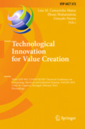 Technological Innovation for Value CreationThird IFIP WG 5.5/SOCOLNET Doctoral Conference on Computing, Electrical and Industrial Systems, DoCEIS 2012, Costa de Caparica, Portugal, February 27-29, 2012. Proceedings /