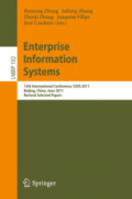 Enterprise Information Systems13th International Conference, ICEIS 2011, Beijing, China, June 8-11, 2011, Revised Selected Papers /