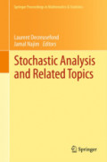 Stochastic Analysis and Related TopicsIn Honour of Ali Süleyman Üstünel, Paris, June 2010 /