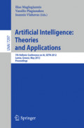 Artificial Intelligence: Theories and Applications7th Hellenic Conference on AI, SETN 2012, Lamia, Greece, May 28-31, 2012. Proceedings /