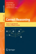 Correct ReasoningEssays on Logic-Based AI in Honour of Vladimir Lifschitz /