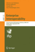 Enterprise Interoperability4th International IFIP Working Conference, IWEI 2012, Harbin, China, September 6-7, 2012. Proceedings /