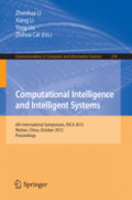 Computational Intelligence and Intelligent Systems6th International Symposium, ISICA 2012, Wuhan, China, October 27-28, 2012. Proceedings /