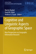 Cognitive and Linguistic Aspects of Geographic SpaceNew Perspectives on Geographic Information Research /