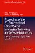 Proceedings of the 2012 International Conference on Information Technology and Software EngineeringSoftware Engineering & Digital Media Technology /