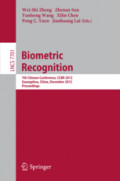 Biometric Recognition7th Chinese Conference, CCBR 2012, Guangzhou, China, December 4-5, 2012. Proceedings /