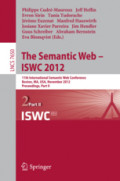 The Semantic Web – ISWC 201211th International Semantic Web Conference, Boston, MA, USA, November 11-15, 2012, Proceedings, Part II /