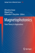 MagnetophotonicsFrom Theory to Applications /
