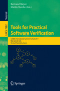 Tools for Practical Software VerificationLASER, International Summer School 2011, Elba Island, Italy, Revised Tutorial Lectures /
