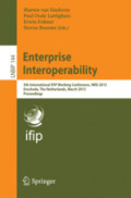 Enterprise Interoperability5th International IFIP Working Conference, IWEI 2013, Enschede, The Netherlands, March 27-28, 2013. Proceedings /