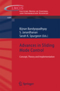 Advances in Sliding Mode ControlConcept, Theory and Implementation /