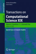 Transactions on Computational Science XIXSpecial Issue on Computer Graphics /
