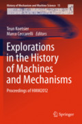Explorations in the History of Machines and MechanismsProceedings of HMM2012 /