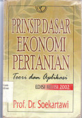 Prinsip dasar ekonomi pertanian:  teori dan aplikasi