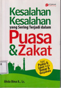 Kesalahan-kesalahan yang sering terjadi dalam puasa dan zakat