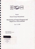 Focus group discussions: monitoring of project progress and impact for CIDA-MGKD