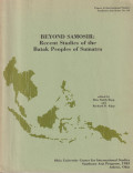 Beyond Samosir: recent studies of the Batak peoples of Sumatra