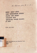 Surat-surat lepas yang berhubungan dengan politik luar negeri kerajaan Aceh menjelang perang Belanda di Aceh