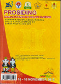 Prosiding: seminar nasional keolahragan dalamm rangka pomnas XIV Banda Aceh tahun 2015